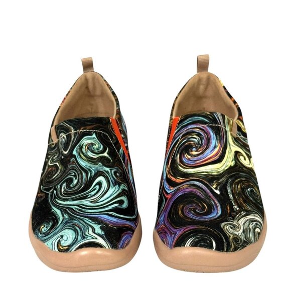 UIN Toledo Starry Night Artsy Light Canvas Slip On Shoes Comfort Womens Size 7.5 - Picture 3 of 11